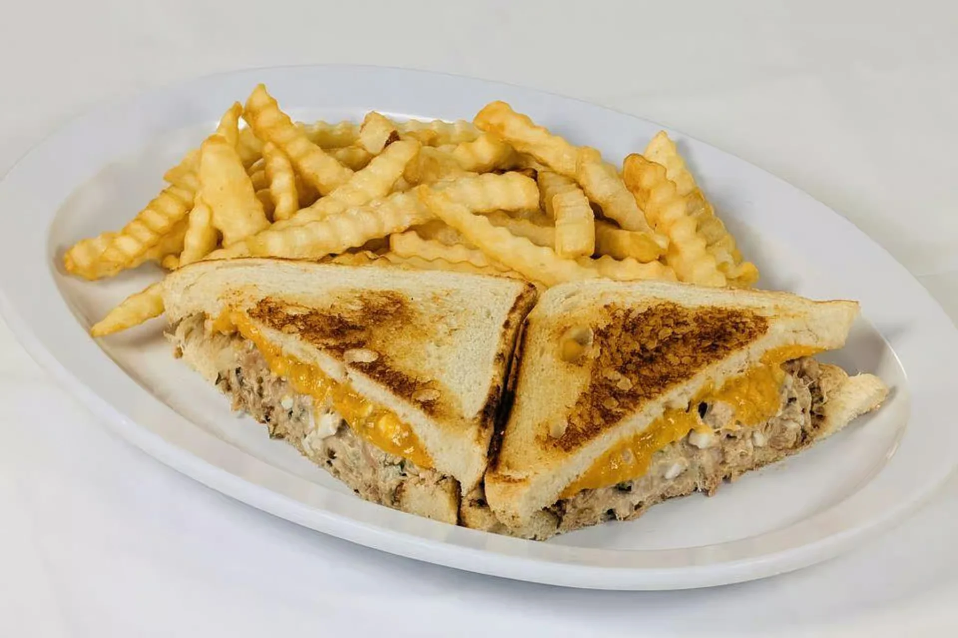 Tuna Melt Sandwich - Albacore tuna with cheddar cheese